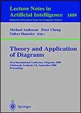 Theory And Application Of Diagrams: First International Conference, Diagrams 2000, Edinburgh, Scotland, Uk, September 1-3, 2000 Proceedings (lecture Notes In Computer Science)