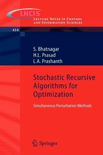 Stochastic Recursive Algorithms for Optimization: Simultaneous Perturbation Methods