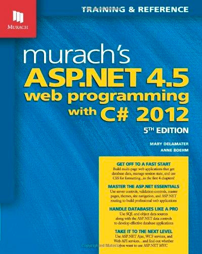 Murachs ASP.NET 4.5 Web Programming with C# 2012, 5th edition