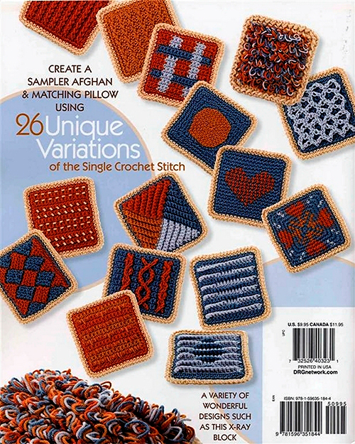 Single Crochet from A to Z Sampler Afghan
