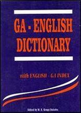 Ga-english Dictionary With English-ga Index