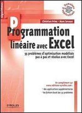 Programmation Lineaire Avec Excel