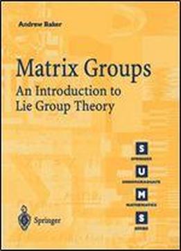 Matrix Groups: An Introduction To Lie Group Theory