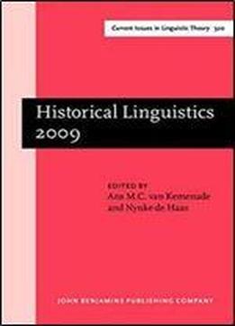 Historical Linguistics 2009