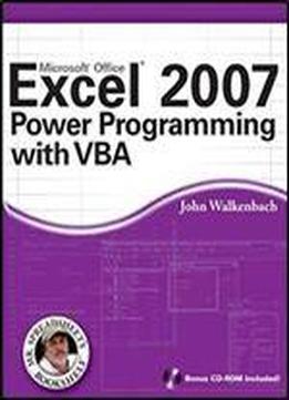 Excel 2007 Power Programming With Vba
