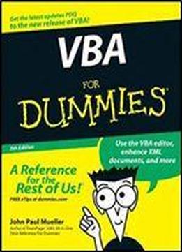 Vba For Dummies (5th Edition)