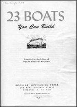 Boats You Can Build