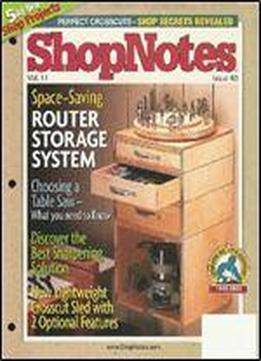 Woodworking Shopnotes 063 - Space-saving Router Storage System