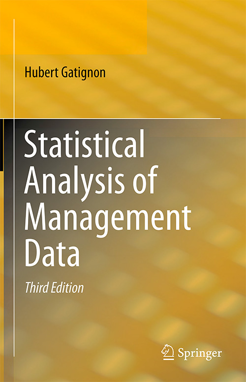 Statistical Analysis of Management Data, 3rd edition