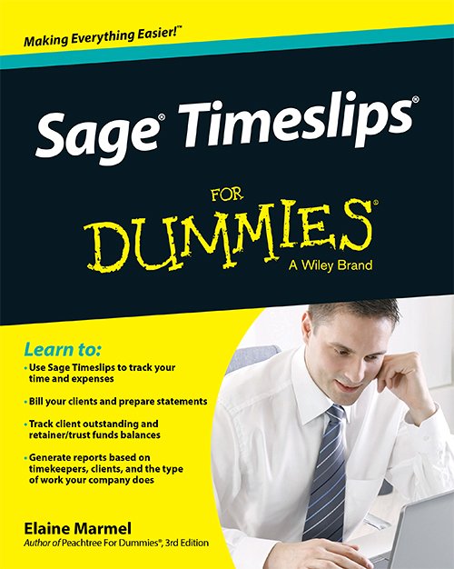 Sage Timeslips For Dummies By Elaine Marmel