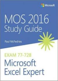 Mos 2016 Study Guide For Microsoft Excel Expert