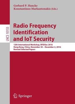 Radio Frequency Identification And Iot Security